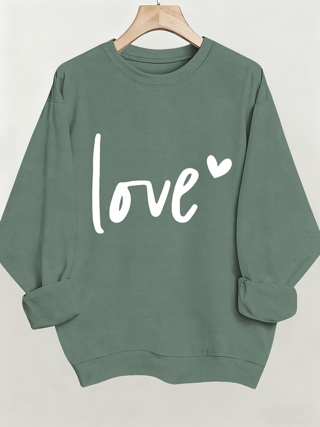 Valentine'S Day Printed Sweatshirt, Women'S Clothing