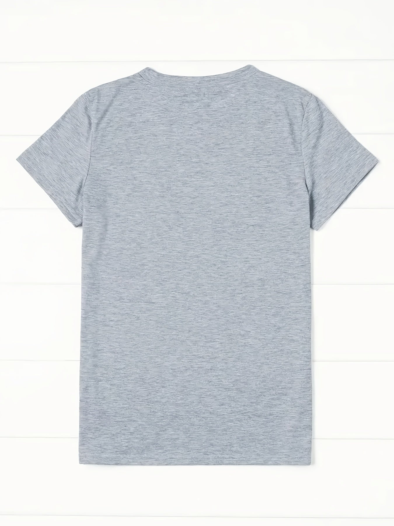 Women'S Casual T-Shirt, Printed with "Patience is Worn Out" Letter Pattern, Short Sleeve Round Neck Design, Suitable for All Seasons, Fabric, Fiber, - Fashionable and Comfortable Clothing
