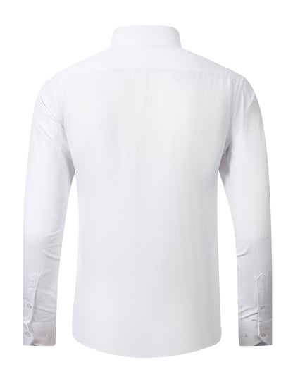 Men'S Long-Sleeve Button-Up Shirt Suitable for Semi-Formal Occasions in Spring And Summer Business Settings