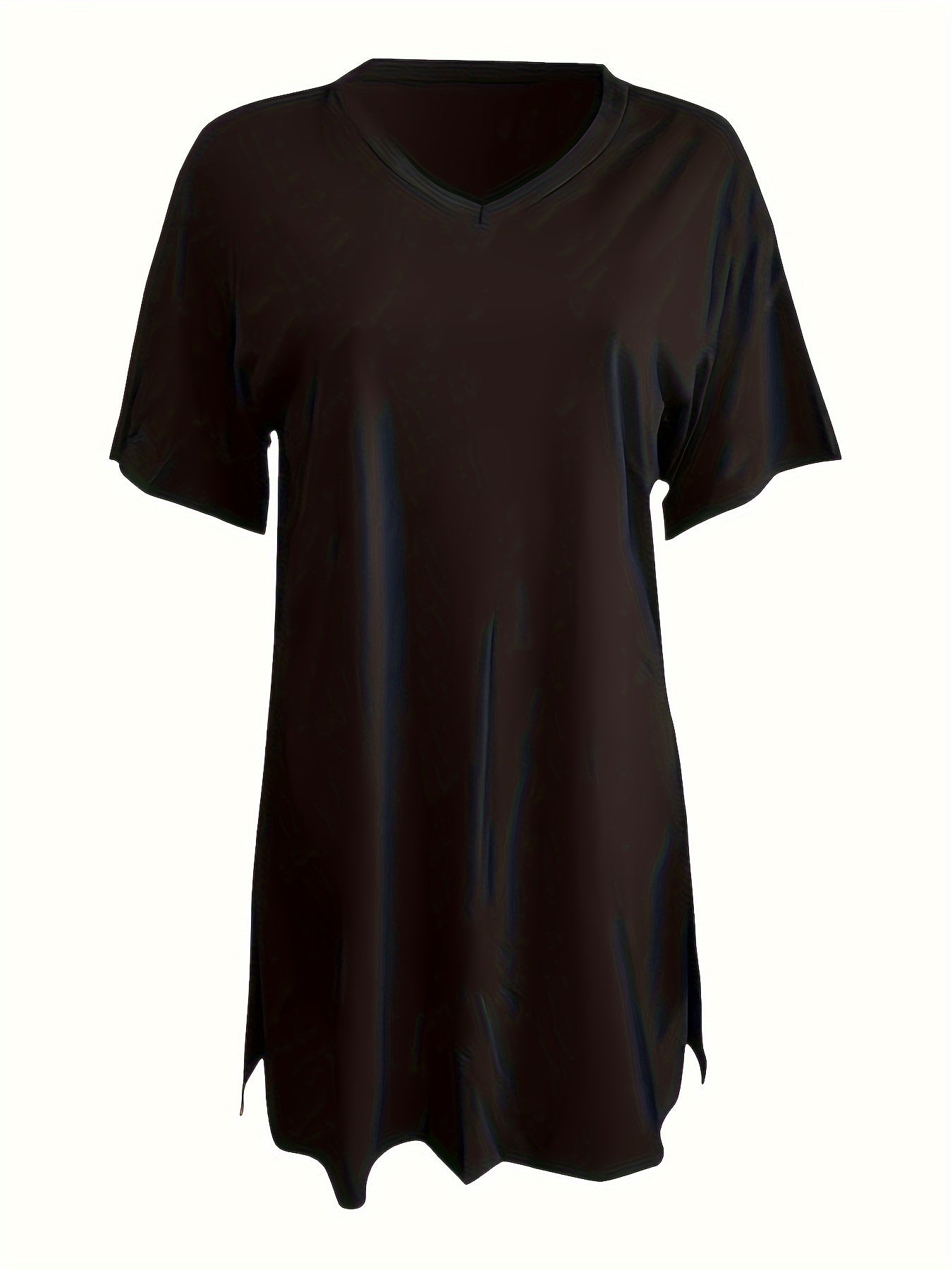 Women's Black Polyester V-Neck Shorts - product view 17