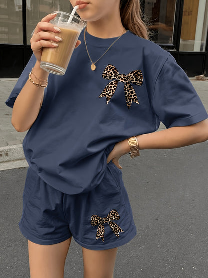 Girls' Casual Outfit Set - Short Sleeve Summer 4549