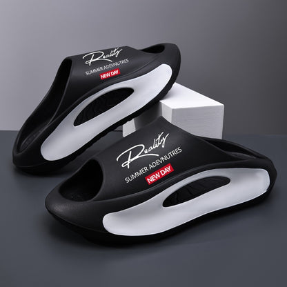 Men's Slides - Thick Sole & Open-Toe Comfort 473317