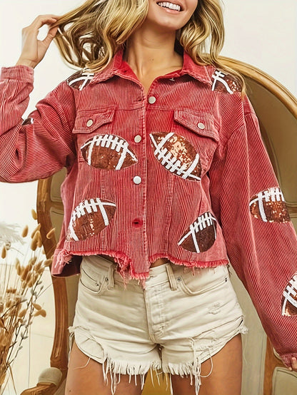 Women's Blue Polyester Printed Oversized Jacket - product view 29