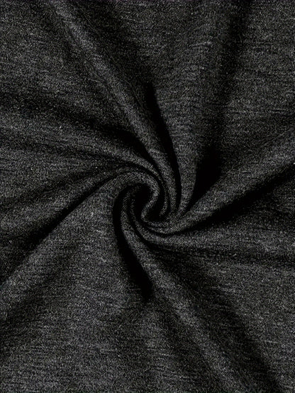 Women's Dark Gray Printed V-Neck T-Shirt - product view 11