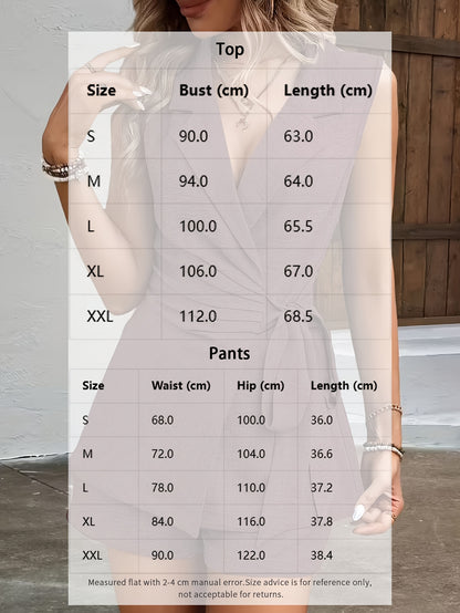2pcs 2026 Spring/summer New Suit Jacket Vest Wide Leg Pants Set, Available in Multiple Colors