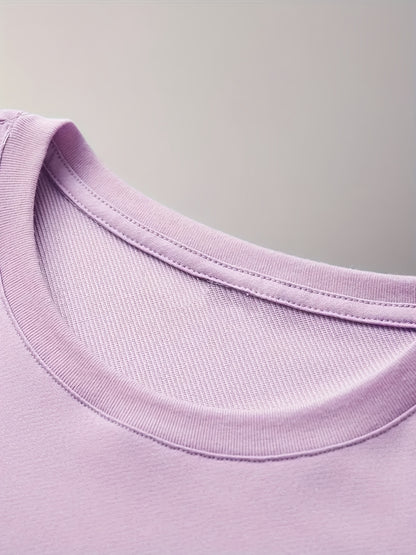 Stylish Women'S Tee - Cozy And Laid-Back, Featuring a Round Neckline, Perfect for Any Season, Chic Casual Top, Available for Local Delivery, Summer Shirt, a Must-Have for Elegant Summer Gatherings