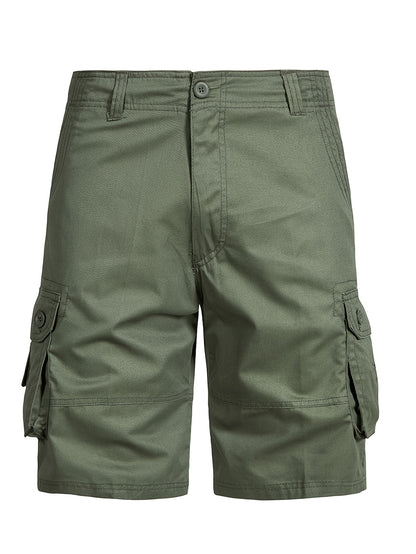 2-Pack Men'S New Multi-Pocket Work Shorts, 100% Pure Skin-Friendly And Breathable Fabric, Running, Travel, And Hiking Shorts, Wrinkle-Resistant And Durable Shorts