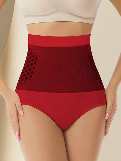 Women'S High Waist Body Shaping Panties - Push Up Buttocks, Tummy Control, Breathable Underwear With Floral & Geometric Design, Posture Correction Wear, Posture Correction Underwear | Floral Pattern Underwear Construction