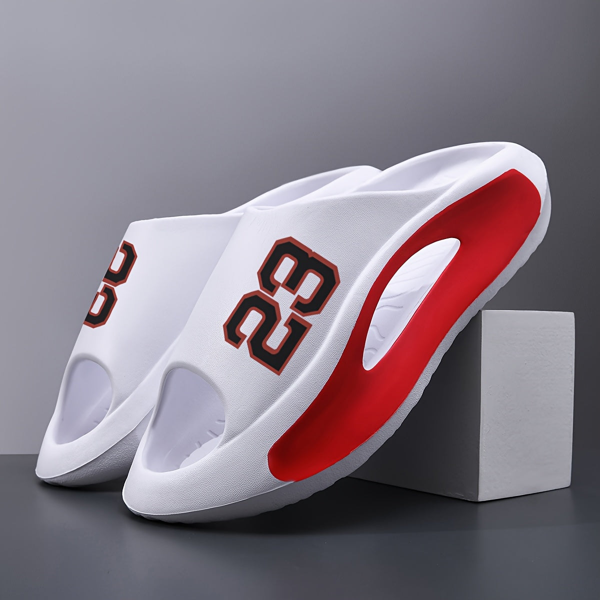 Men's Summer Sandals with 23-Number Design, Open-Toe Sports Slippers for Indoor and Outdoor Use All Seasons