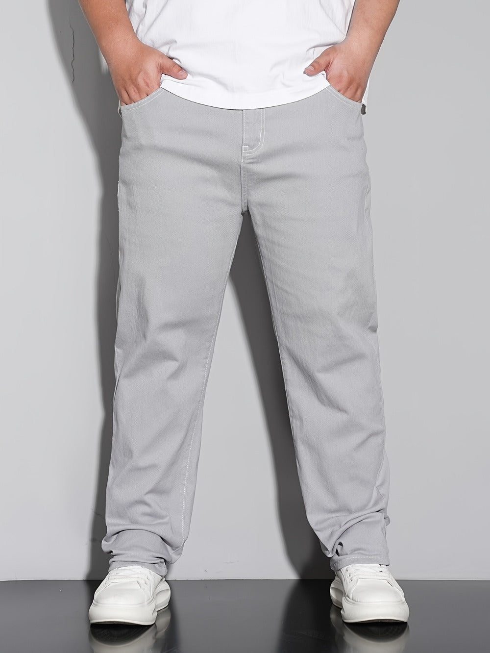 Men's Straight Leg Jeans - Black Denim Clean Finish Weekend 523045