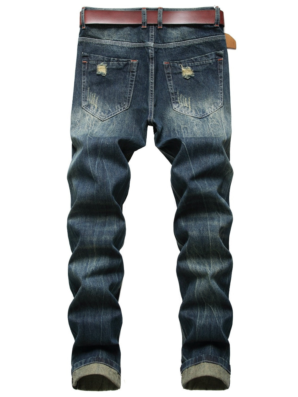 Men's Slim Fit Jeans - Classic Wash Distressed Everyday 900965