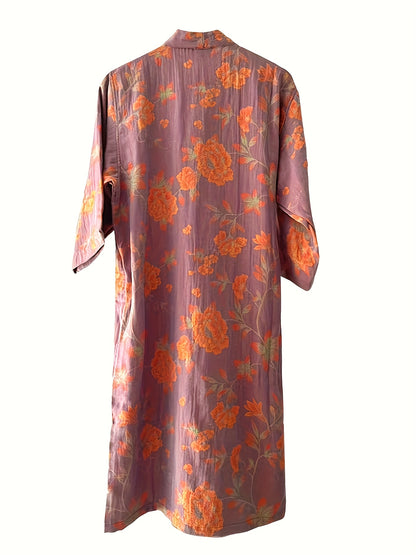 A Fashionable Thin Bathrobe, Plain Weave Gauze Bathrobe, Pure Fabric, Wearable Bath Towel, Quick Drying And Absorbent, Swimming, Bathing, Beach Vacation, Adult Plus Size Gauze Nightgown, Can Be Worn Externally.