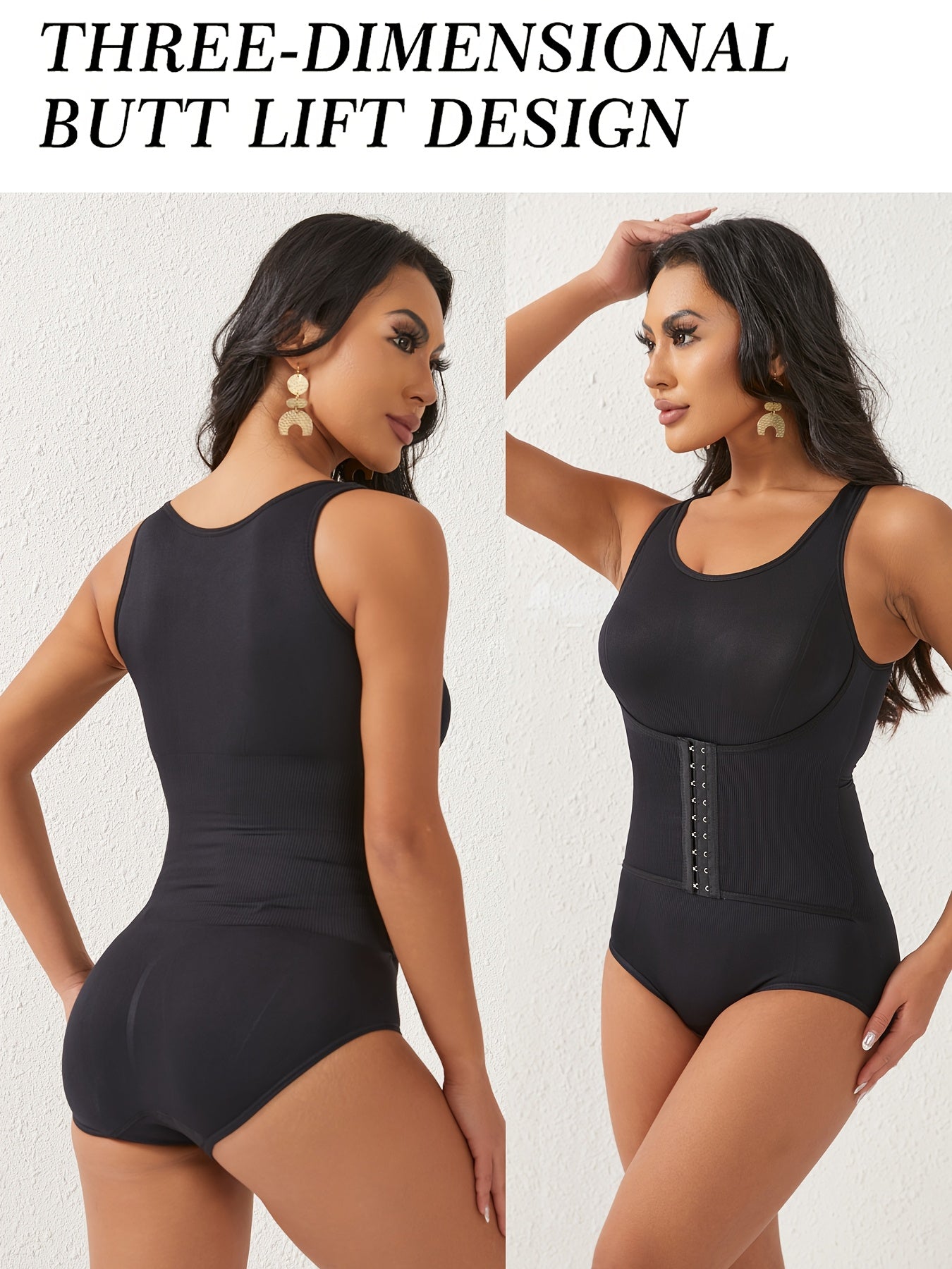 Bodysuit for Women with Firm Tummy Control - Features Include Seamless Butt Lifting, Snap Crotch, Body, And Postpartum Shapewear