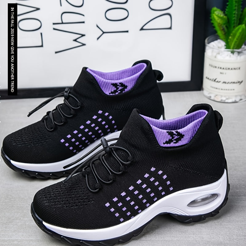 Orthopedic Sneakers Breathable Women Walking Shoes Slip on Trainers Women'S Comfortable Casual Ladies Athletic Shoe Thick Bottom, Women Shoes
