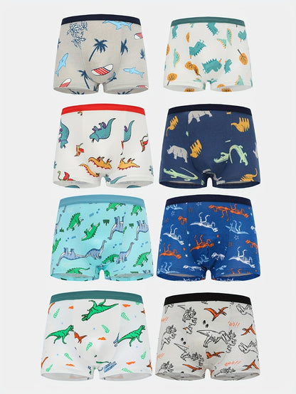 Boys' Dinosaur Boxer Briefs - Soft Everyday Multipack