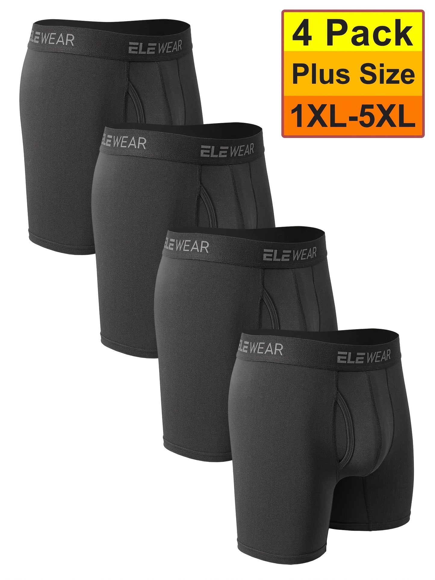Men's Black Polyester Underwear - product view 6