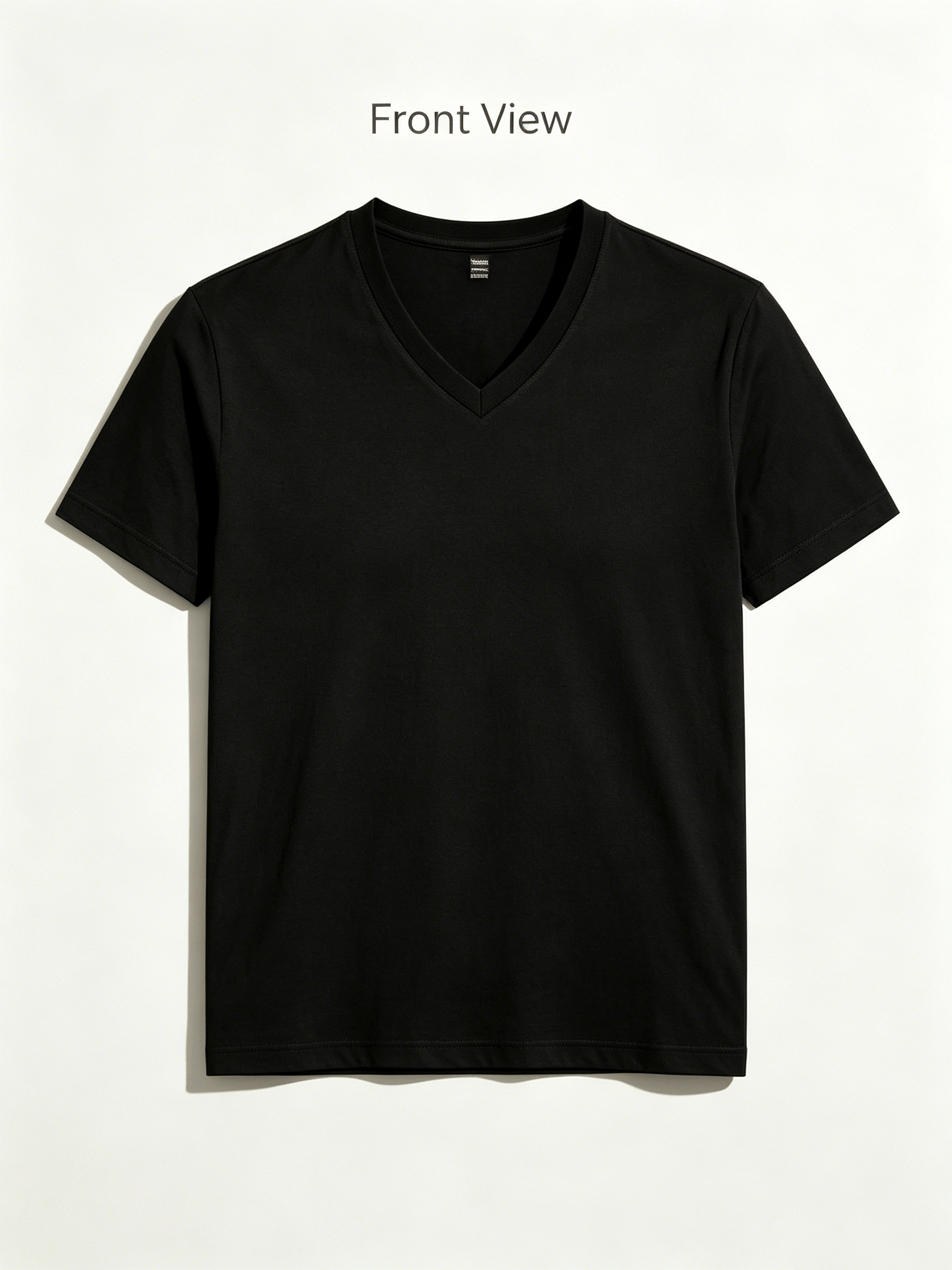 Men's HY01-Black-3pcs V-Neck Slim-Fit T-Shirt - product view 10