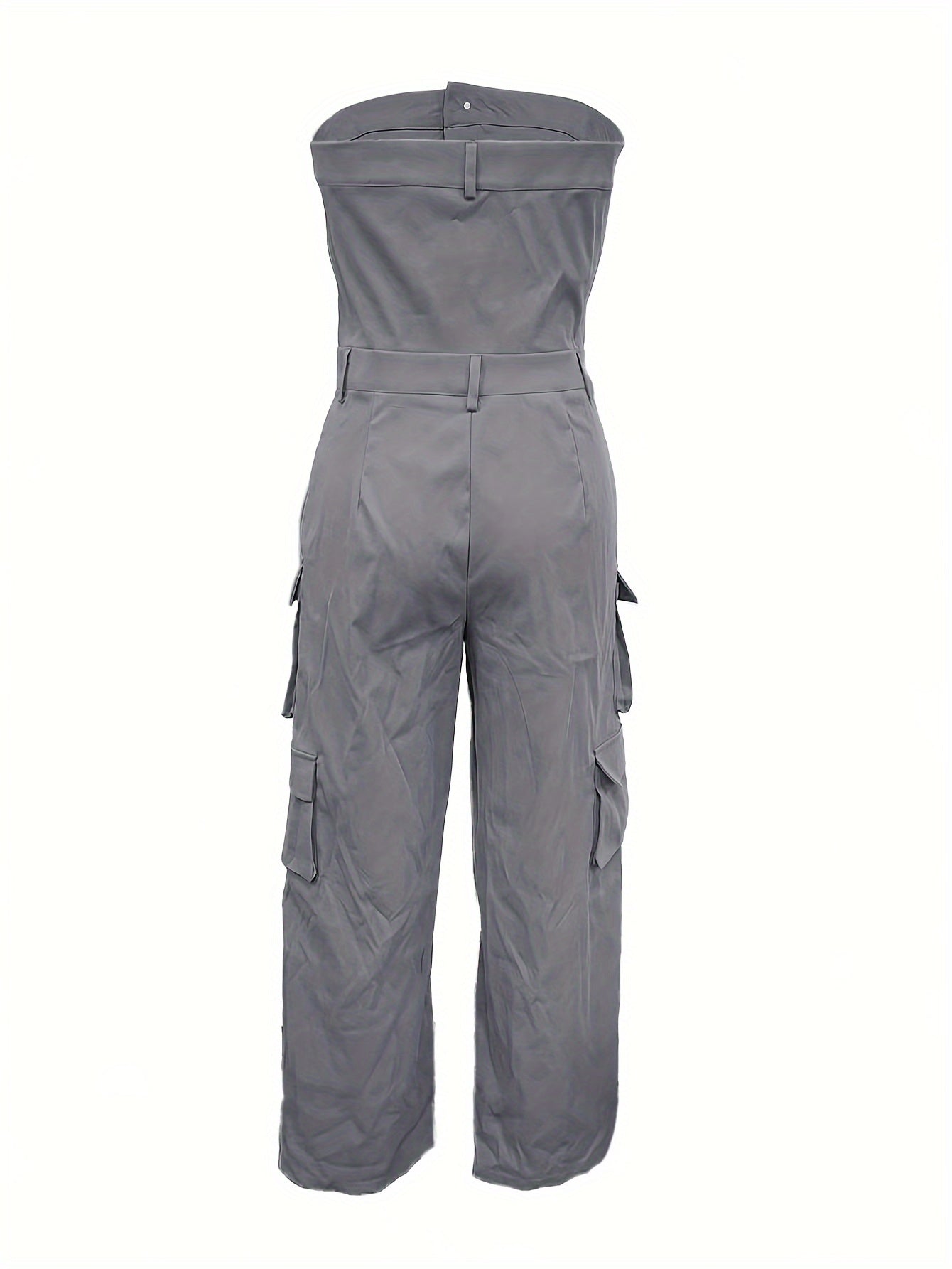Ladies Tube Top One-piece Suit Pants, Women'S Strapless One-piece Suit With Pants, Summer And Spring Casual Sexy Women'S Dress Pants, Women'S Clothing Set
