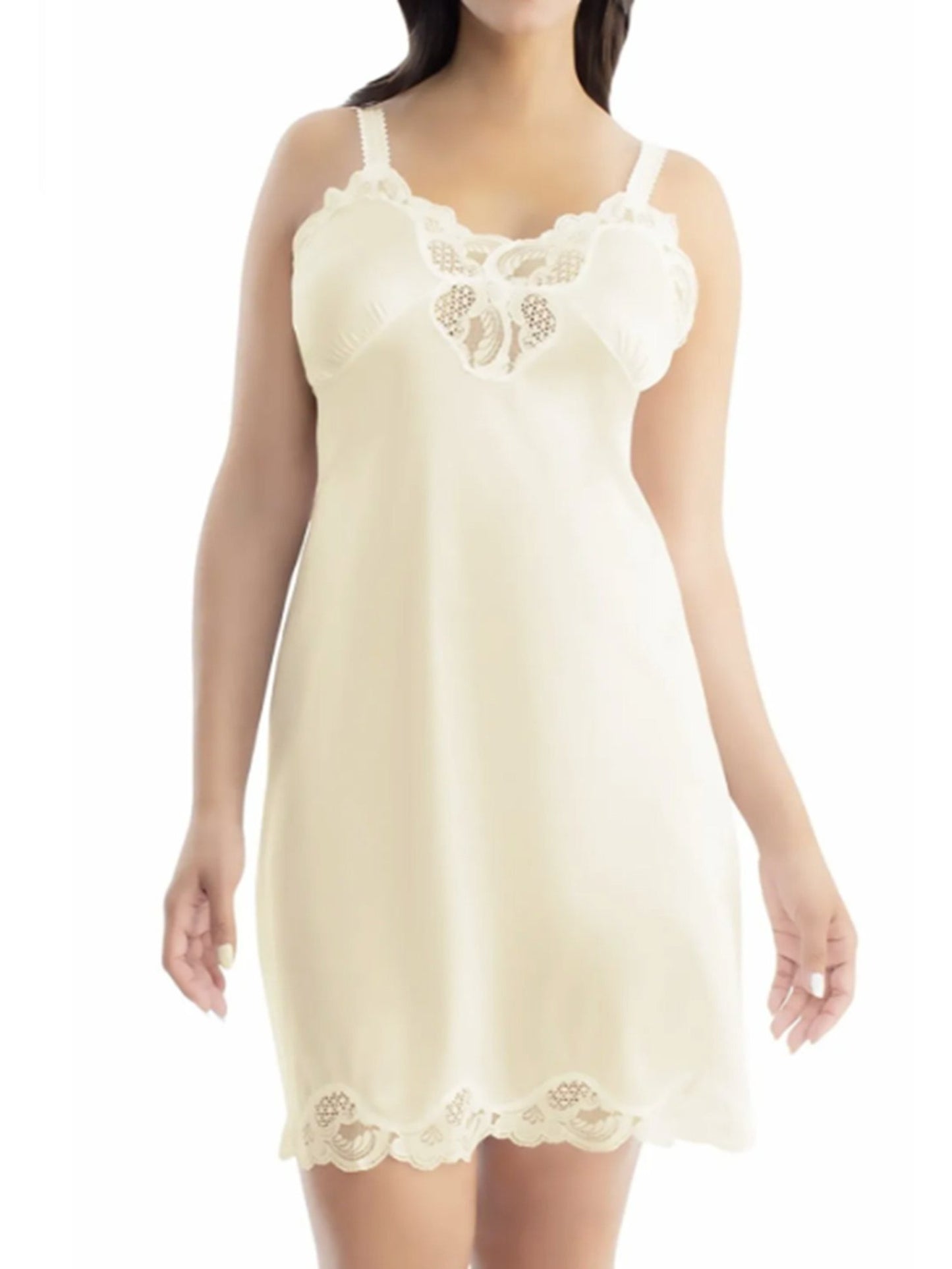 PLUS SIZE LADIES SATIN FULL SLIP
