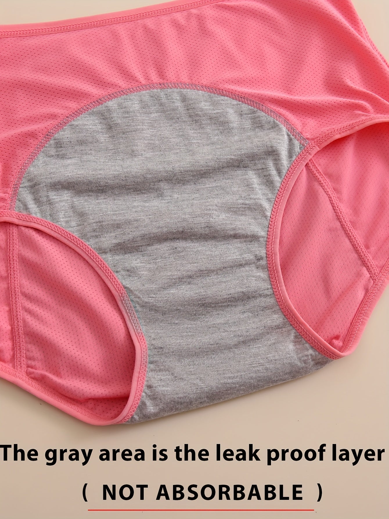 2026 Women's High Waist Period Panties - Leak-Proof Triple Layer Design, Breathable Mesh and Secure Wet Zone, Tummy Control Elegant Panties Fit XS-XXL (6 Colors), Solid Color Underwear | Leak-Proof Construction, High Waist Panties 6 Pack Game Day Fan Gear