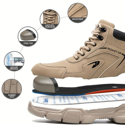 Men's Work & Safety Boots - Steel Toe Protection & Puncture Resistant 489509