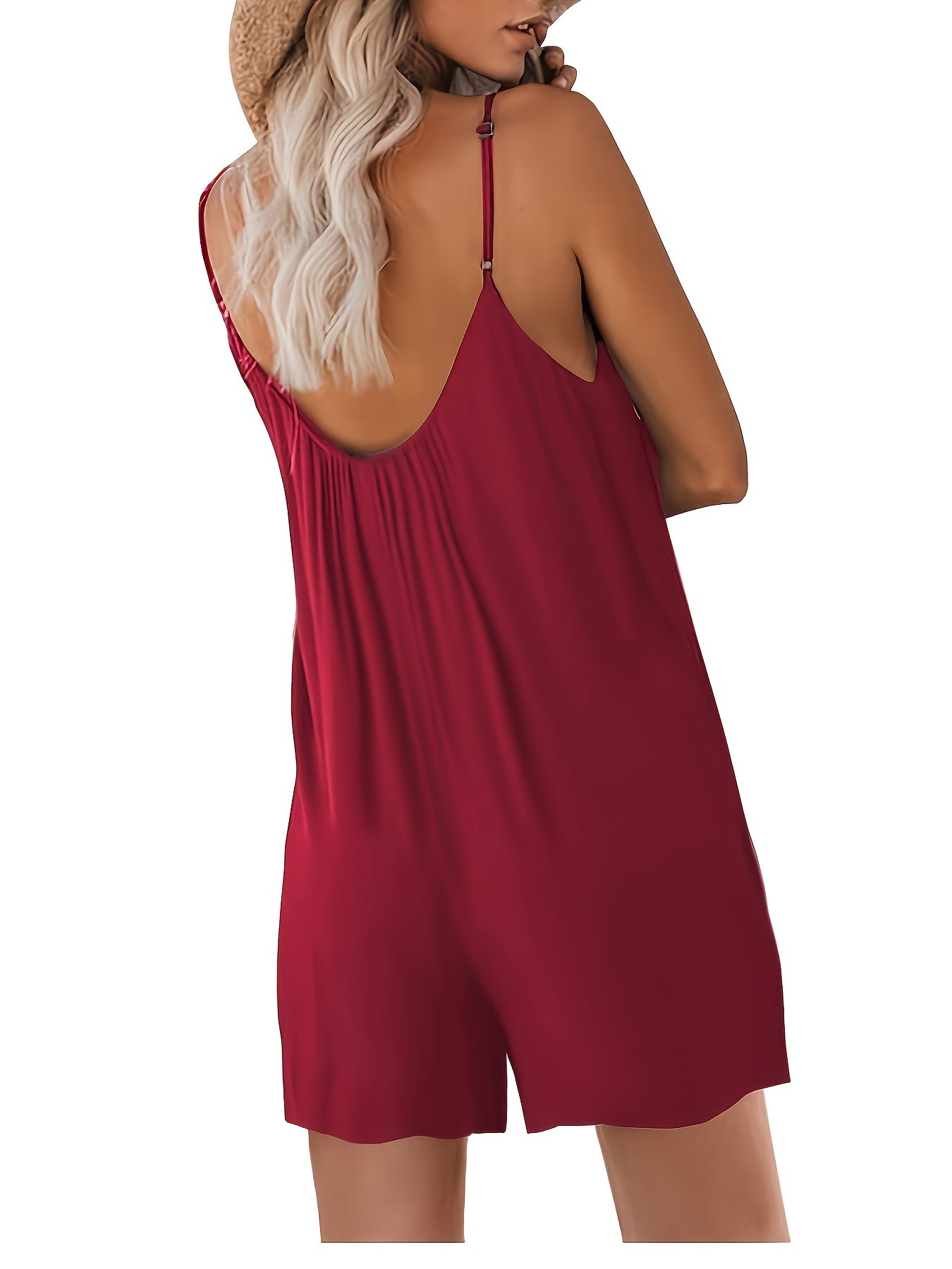 2pcs Set, Fitted Halter Top Dress for Women, Summer Lightweight Model with Pocket for Outerwear As Base Layer, Fashionable And, Suitable for, Cycling, Beach, Swimming And Daily Casual Wear