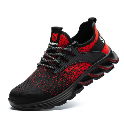 Men Women Steel Toe Sneakers Work Shoes Lightweight Comfortable Shoes Slip-Resistant Composite Toe Shoes for Construction