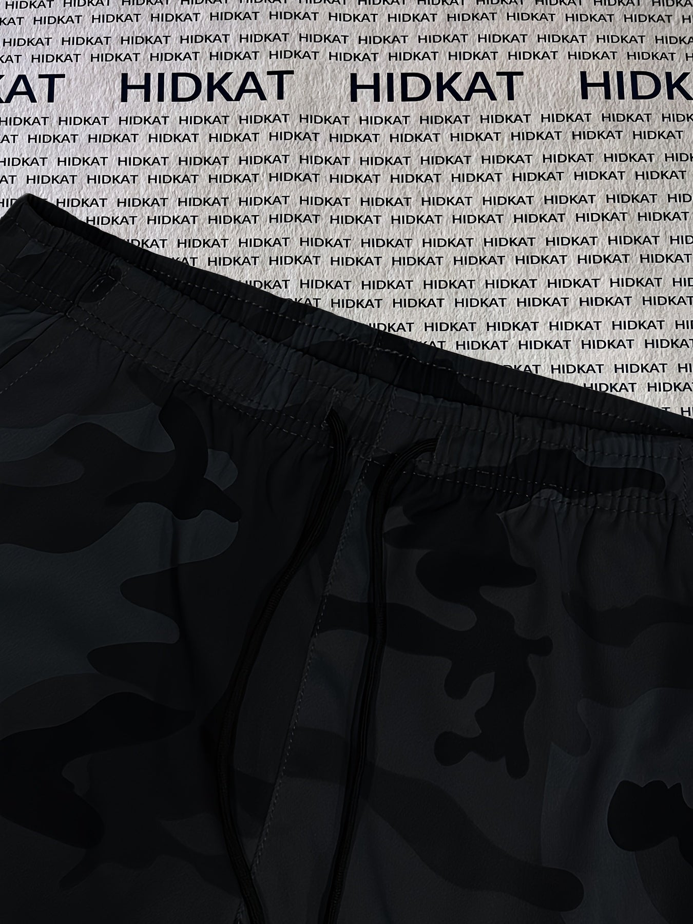 Women's Camo Cargo Pants Summer Lightweight Breathable Outdoor Casual Long Pants with Adjustable Elastic Waistband
