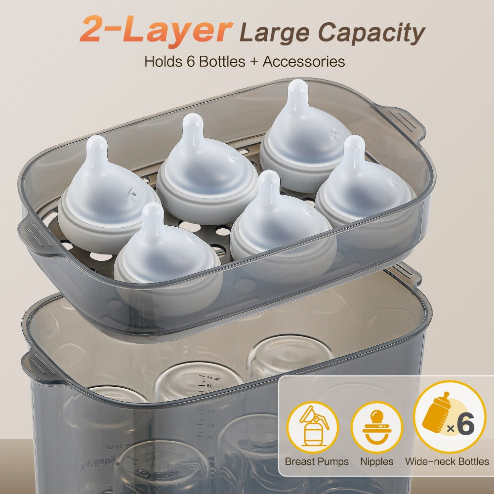 Bottle Sterilizer - Electric Steamer Dryer 4-in-1
