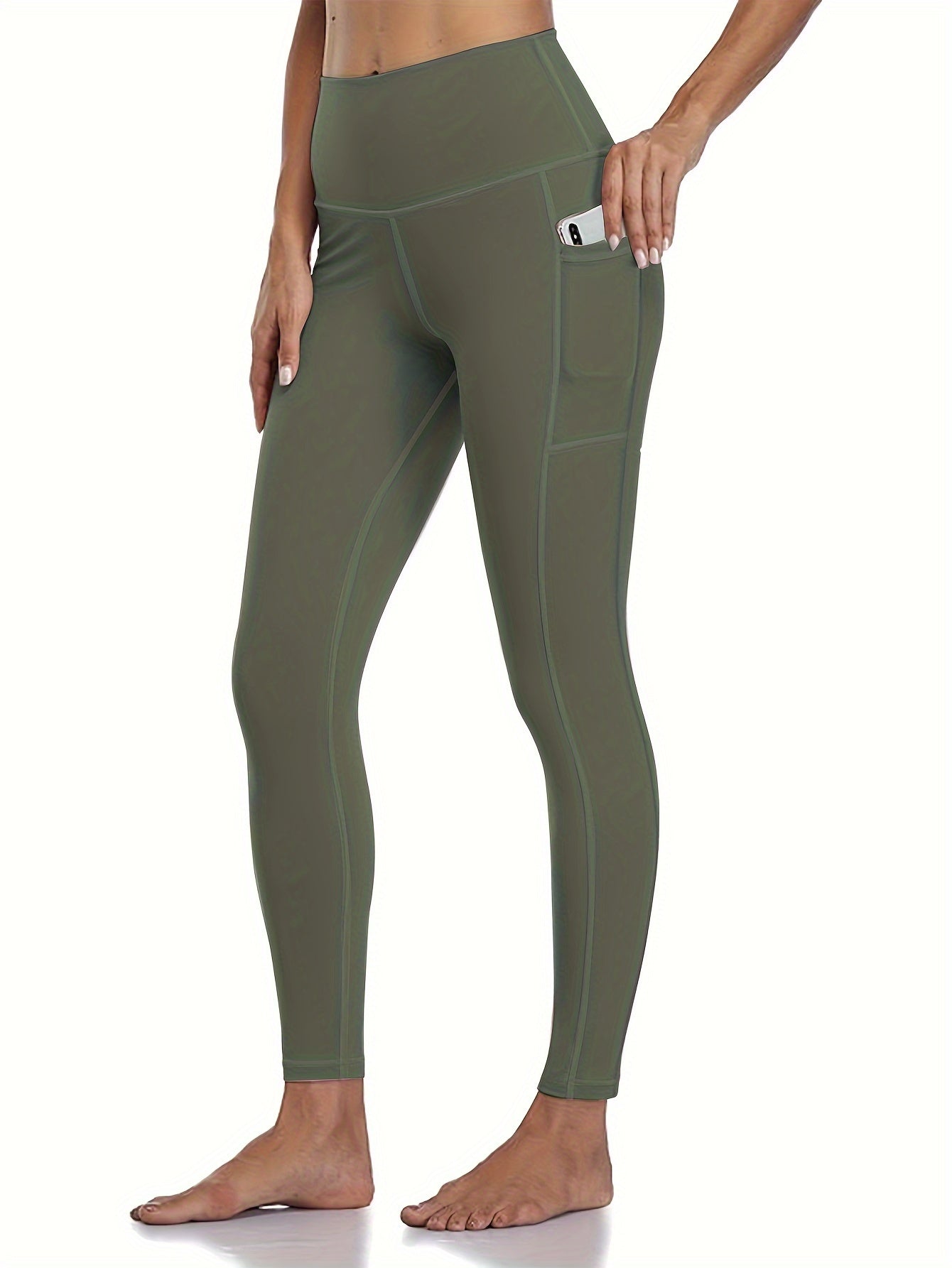 2026 5-Pack Plus Size Sports Leggings For Women, High-Waisted Cropped Yoga Pants With Pockets, Fitness Running Compression Tights, Game Day Fan Gear for Football and All Fans