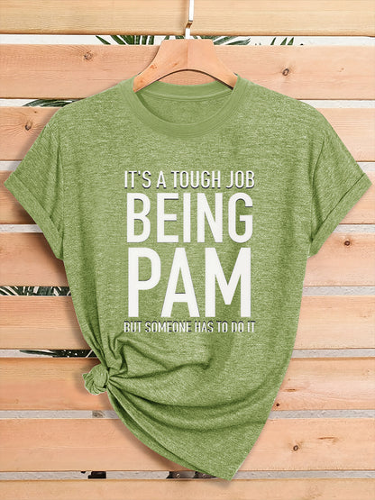 Women'S Casual Sporty Graphic Tee - Soft, Breathable Fabric for All-Seasons, Loose Fit with a Fun Quotation Print, Perfect for Streetwear and Everyday Wear
