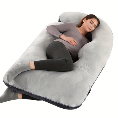Full Body Pillow Side J Type for Back Legs and Belly Support Comfortable Slumber - product view 3