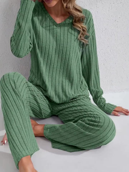 Women'S Loungewear Set, Top with Long Pants. Women'S Apparel, Women'S Summer Clothing, Women'S Summer Outfits, Women'S Popular Outfits, Women'S Set, Women'S Two-Piece Outside Twopiece Set Women'S Autumn Two-Piece Set Women'S Clothing