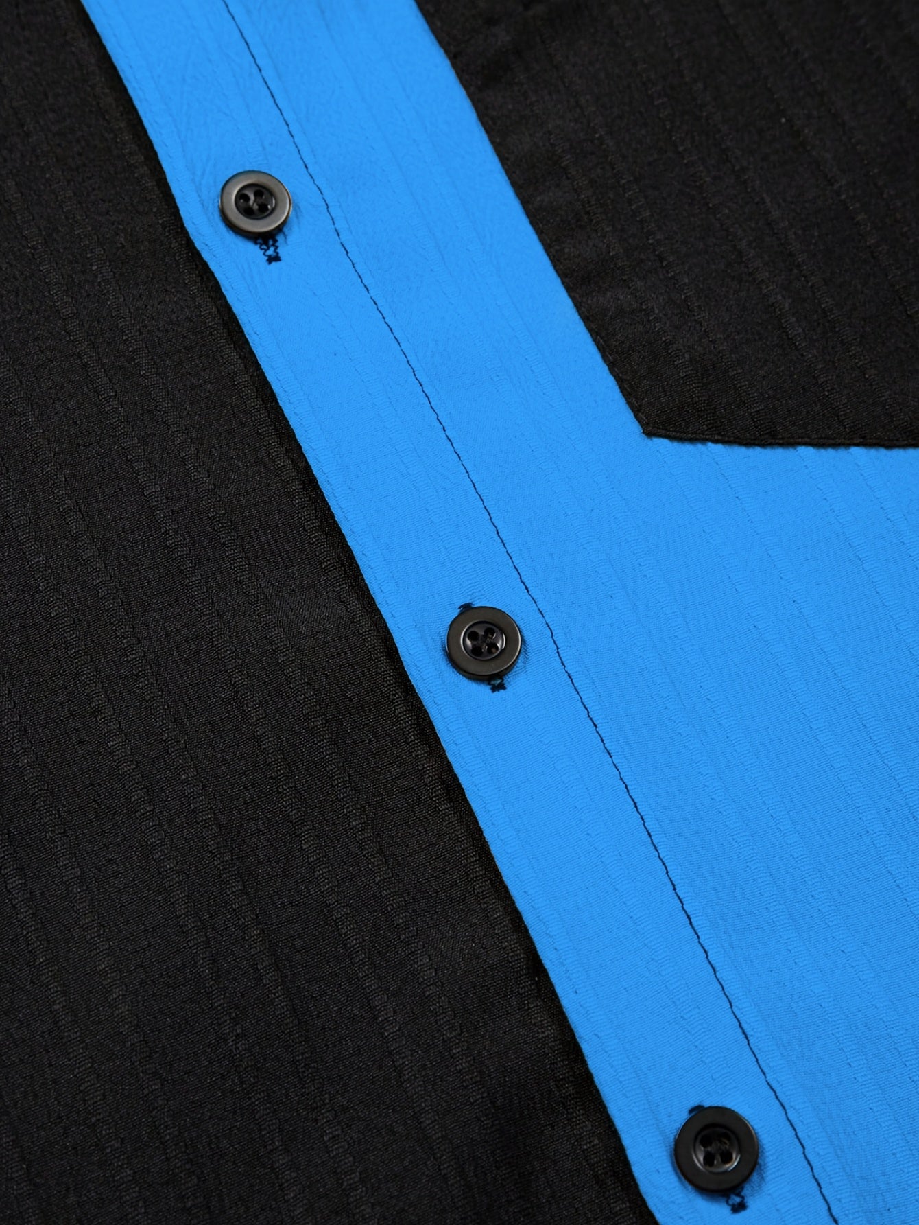 Men's Black + Blue Polyester Shorts - product view 13