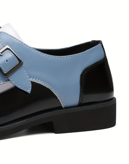 Men's Loafers & Slip-Ons - Color Blocked & Metal Buckle 120933