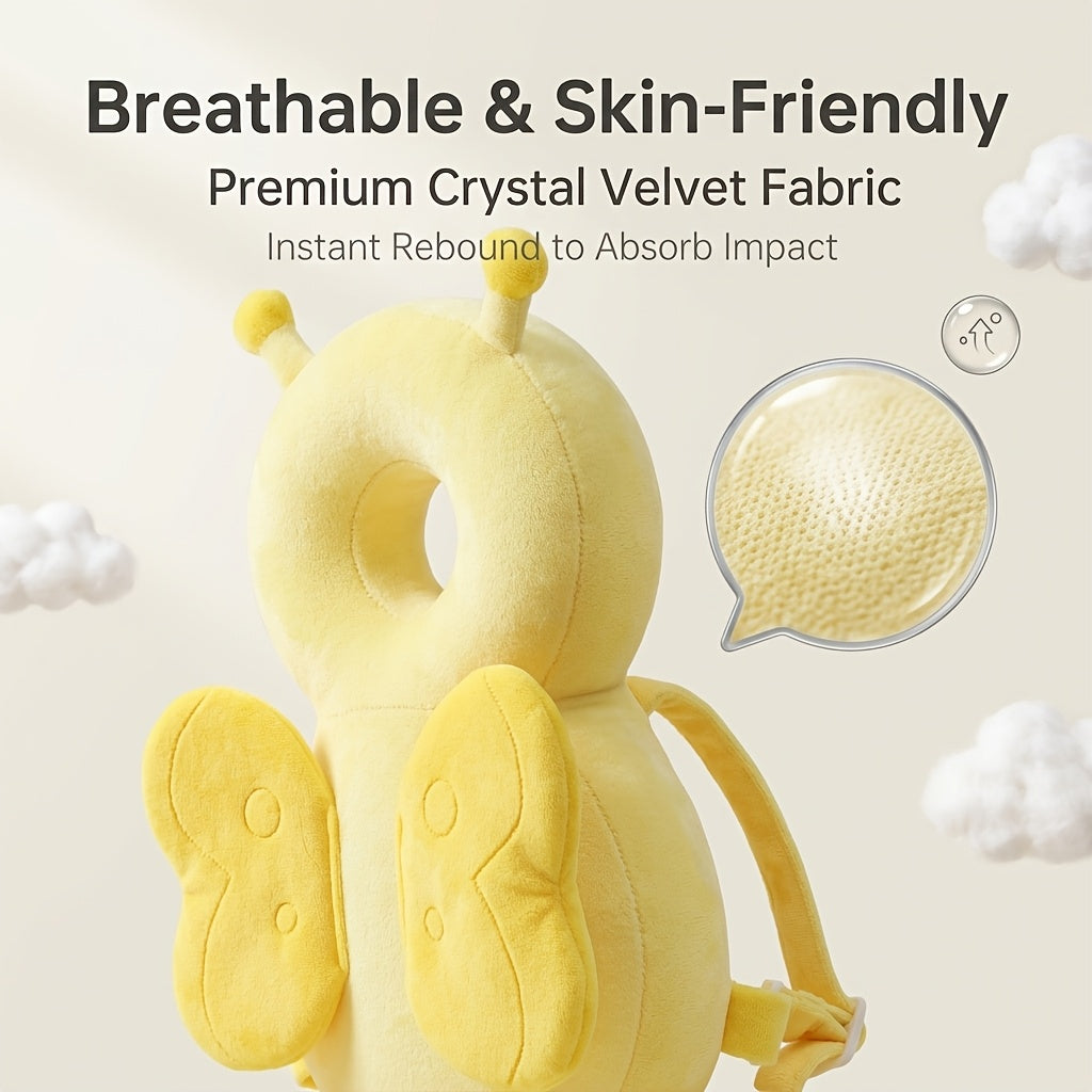 A Pc Soft Toddler Backpack for Infants And Toddlers, with Adjustable Cartoon Animal Plush Backrest, Made of Colorful Polyester Fiber, an Ideal Gift for Festivals