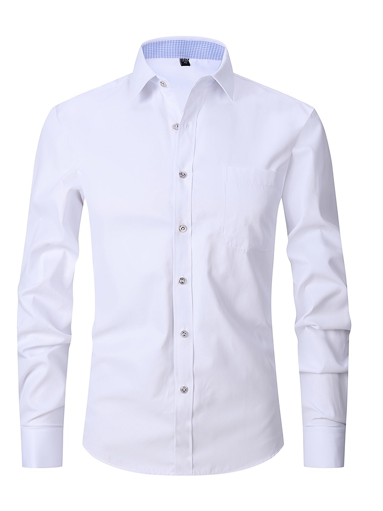 Men'S Striped Dress Shirt Long Sleeve - Premium Formal Shirt for Business, Weddings & Events, Lapel Collar, Single-Breasted, Wrinkle Resistant, Comfort Fit, Classic Office And Party Attire
