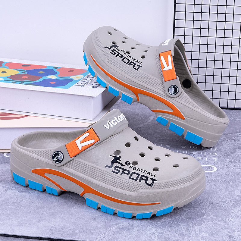 Men'S - Breathable EVA Material, Ultra-Comfortable Thick Sole, Suitable for Both Indoor And Outdoor Activities, Perfect for The Beach, Pool, And Water Parks