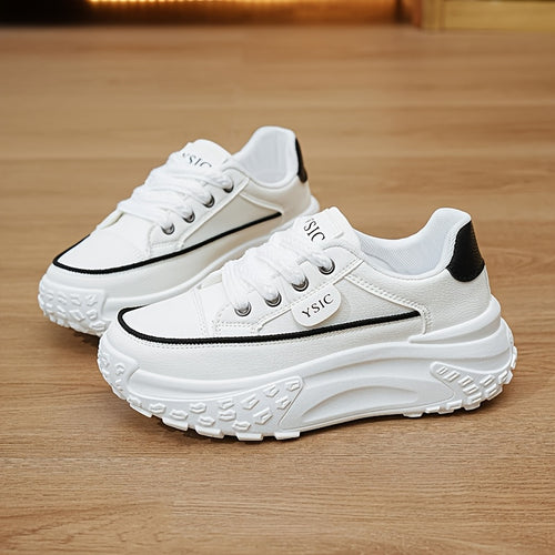 High Appearance Level Small White Shoes Women 2024 Fall New Inner Increase Women's Shoes Comfortable Casual All-match Sports Shoes Women, Women Shoes, Sneakers