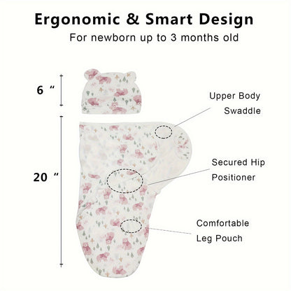 3-Pack Baby Swaddle Sacks - Newborn Swaddle Sack - Ergonomic Baby Swaddles 0-3 Months