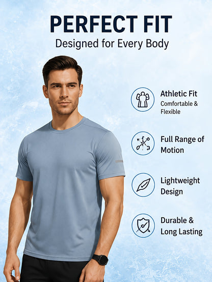Men'S 8 Pack Workout Shirts Quick-Drying Breathable Cooling Mesh Athletic T-Shirts, Moisture Wicking Short Sleeve Gym Running Tops, Mens Clothes Value Set, Butfits For Men, Practical Gifts For Boyfriend Camiseta Para Hombre