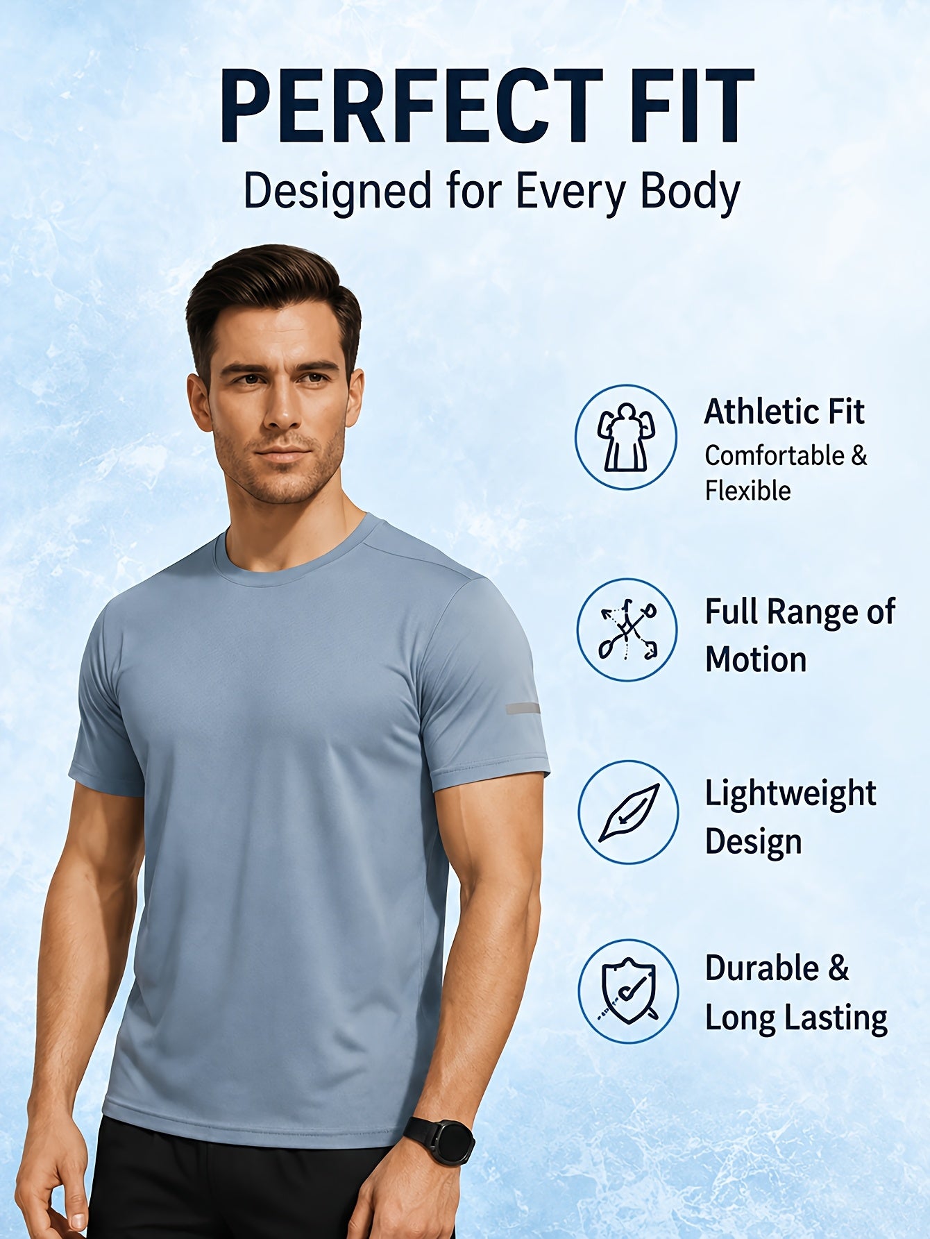 Men'S 8 Pack Workout Shirts Quick-Drying Breathable Cooling Mesh Athletic T-Shirts, Moisture Wicking Short Sleeve Gym Running Tops, Mens Clothes Value Set, Butfits For Men, Practical Gifts For Boyfriend Camiseta Para Hombre