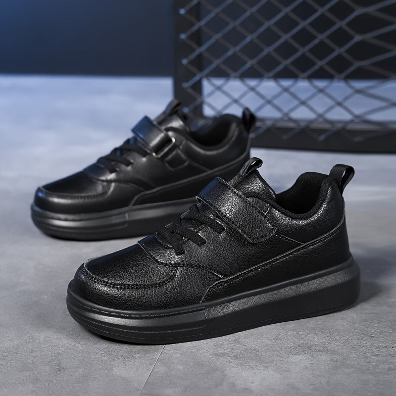 Kids' Lightweight Black Sports Shoes-Seamless Ultra-light EVA Midsole, Breathable Mesh Upper, And Low-top Design, Perfect For Daily Running, Jumping, And Casual Outings.