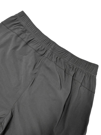 Plus Size Men'S Quick Dry Athletic Shorts, Elastic Waist Drawstring Zipper Cargo Shorts, Breathable Lightweight Multi-Pocket Casual Shorts for Gym Running Workout Outdoor Activities