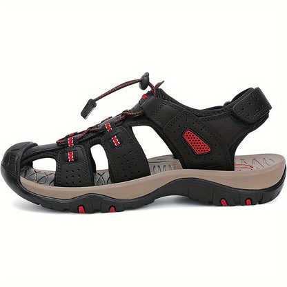 [Hiking Sandals Waterproof] Men's Hiking Sandals Closed Toe Outdoor Beach Sandal Waterproof Sport Fisherman Sandals Water Shoes, Summer