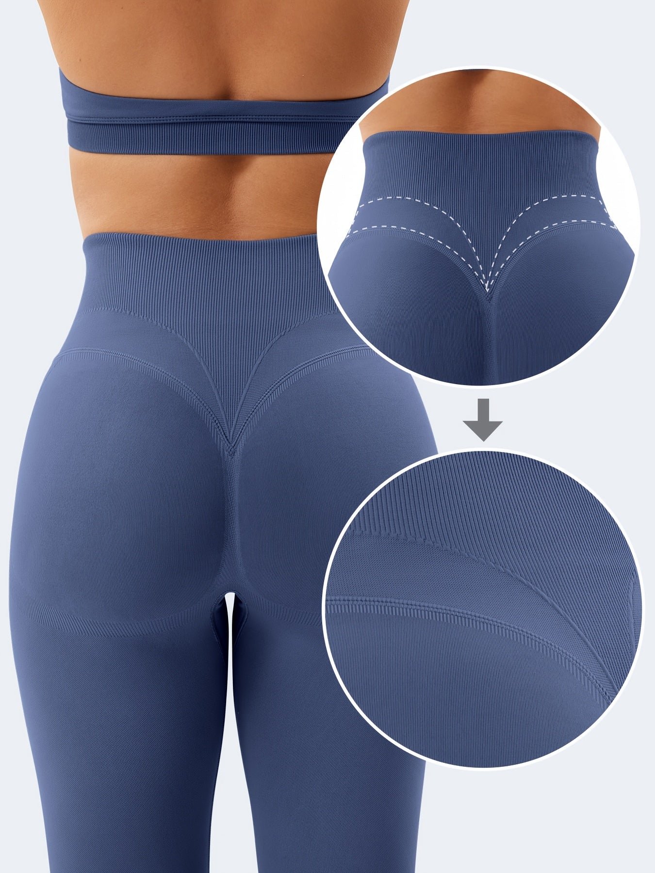 VOYJOY Women Impact Leggings Seamless Scrunch Butt Lifting Workout Leggings High Waisted Gym Yoga Pant