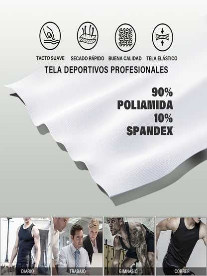 Men's Waist Trainer Compression Vests - 5-Pack Neoprene Support