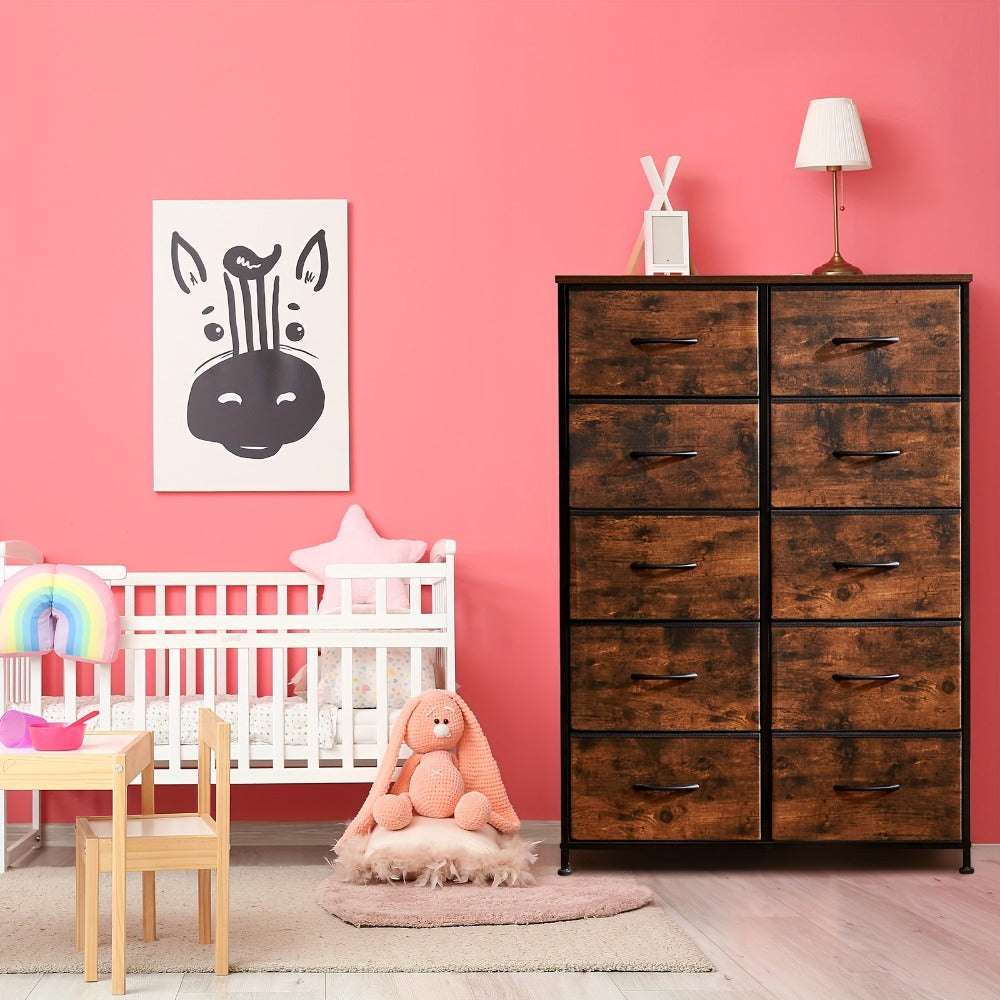 Fabric Drawer Dresser - Space-Saving