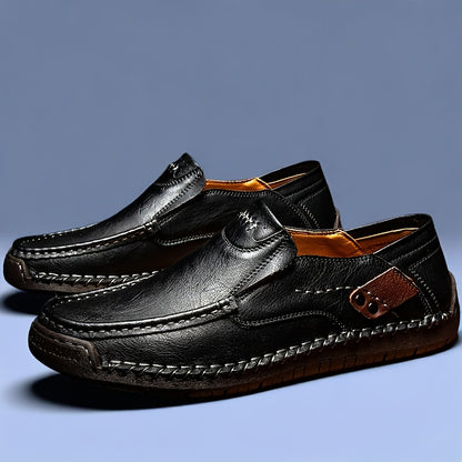 [Breathable Slip-On Loafers] New Hand-Stitched Men's Outdoor Casual Shoe Slip-On Shoe Spring Low-Cut Breathable Plus Size Loafers