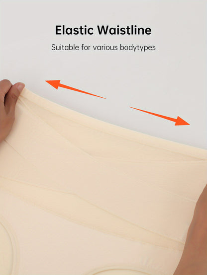 4 Pack Women Underwear Triangle Briefs with Snug Waist Fit, Ultra-Stretch Support, Invisible Under Clothes, Anti-Roll Waistband, Soft Touch Feel, Modern Cut, Stylish & Secure, Perfect for Daily Wear